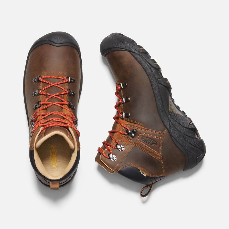 Keen Pyrenees Wanderstiefel Herren DE-82015 Syrup - Keen Herrenschuhe Braun